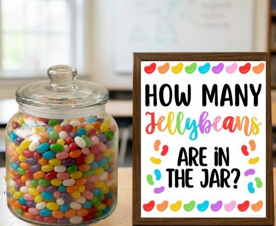 Compeition about How many Jelly Beans are in the jar?